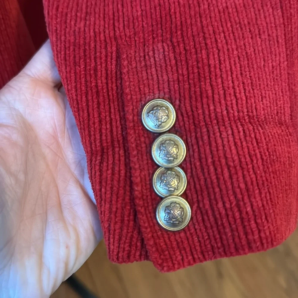 VINTAGE Ralph Lauren Red Women's Blazer - Picture 11 of 11